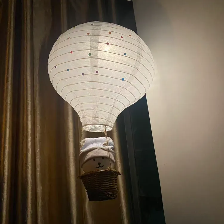 【升级遥控款】手工DIY热气球小夜灯装饰房家居挂饰营造浪漫氛围