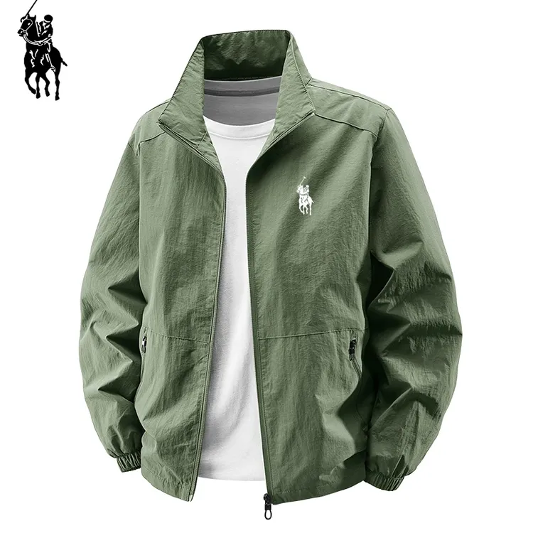 保罗艾布纳春秋季新品男士夹克运动时尚休闲宽松大码防风薄款外套