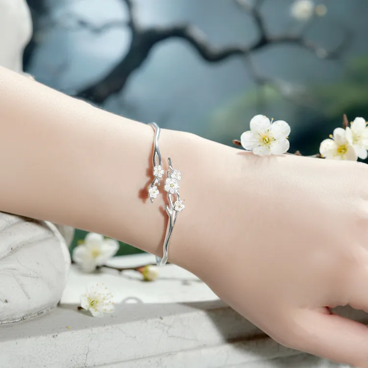 FARCOKO/法蔻 足银手镯 手镯女款新中式镯子生日礼物送女朋友