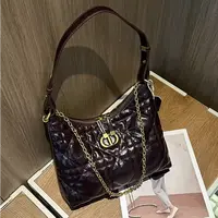 贝姐同款【腋下包】菱格链条手提时尚百搭包OY