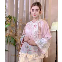 [洛神] 新中式秋季2025新款国风女重工刺绣外套士绣花上衣