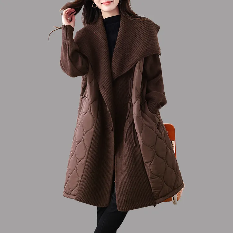 2025秋冬季新款女大码中长款风衣外套高级感慵懒风洋气宽松大衣