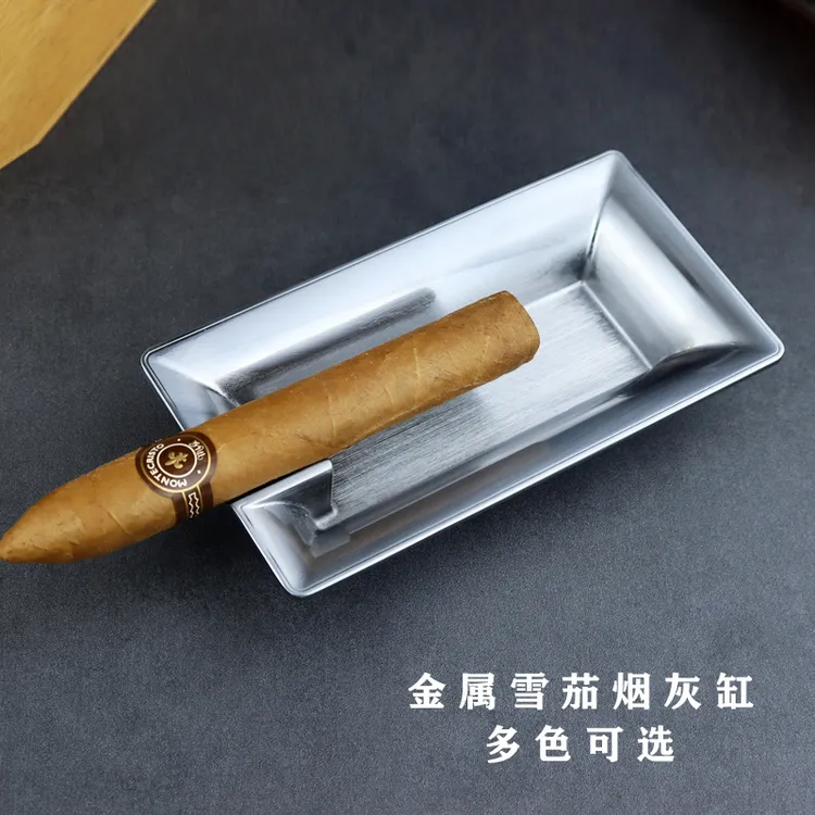 金属雪茄烟灰缸轻奢雪茄烟缸家用创意个性烟灰缸灭烟专用烟具配件