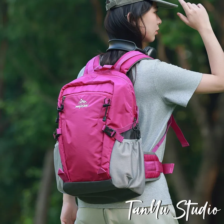 探屿徒步大容量登山包运动轻便旅行包露营骑行背包学生电脑包书包