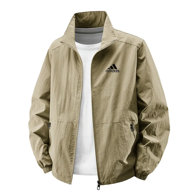 奥莱折扣官方防风男子外套商务防风运动夹克轻薄宽松透气春秋男士