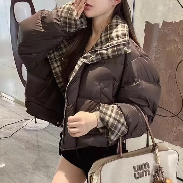 女宽松休闲2025冬季新款韩版时尚减龄保暖冬装棉服