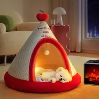 狗窝冬天保暖封闭式帐篷屋中小型泰迪房子猫窝四季通用宠物用品
