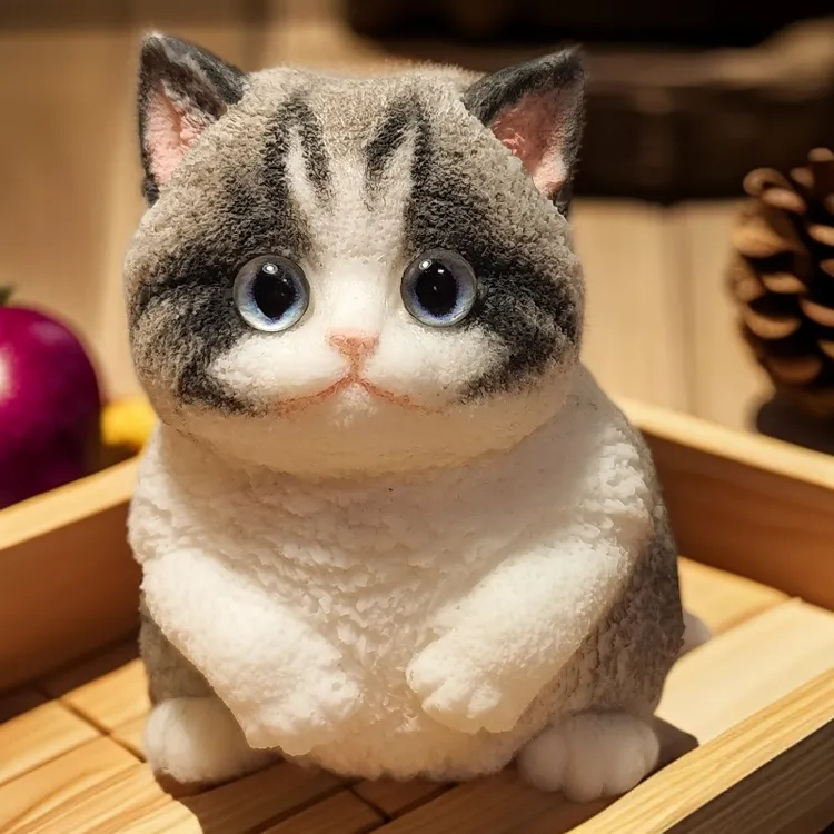可爱Q弹硅胶曼基康猫咪捏捏乐A