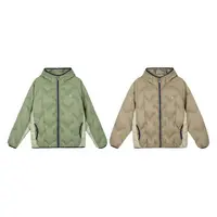 锁温保暖秋冬情侣时尚拼色气绒连帽棉服外套