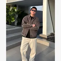 YIHAO STUDIO秋季男款水洗牛仔夹克复古百搭户外美式休闲外套