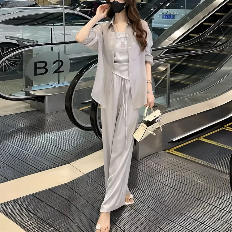 慵懒风宝藏三件套时尚通勤气质女神必备宽松休闲风套装洋气时尚