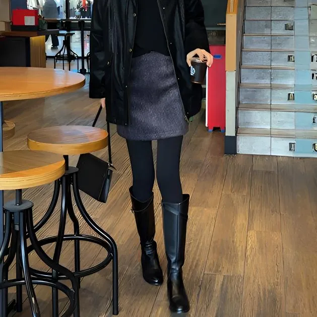 【银河碎片】Mayya Plus麦芽定制秋冬气质百搭显瘦韩版半裙32547722