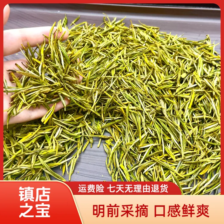 【黄金芽新茶茶叶】正宗绿茶黄金芽明前鲜爽口感尖形清鲜回甜包邮