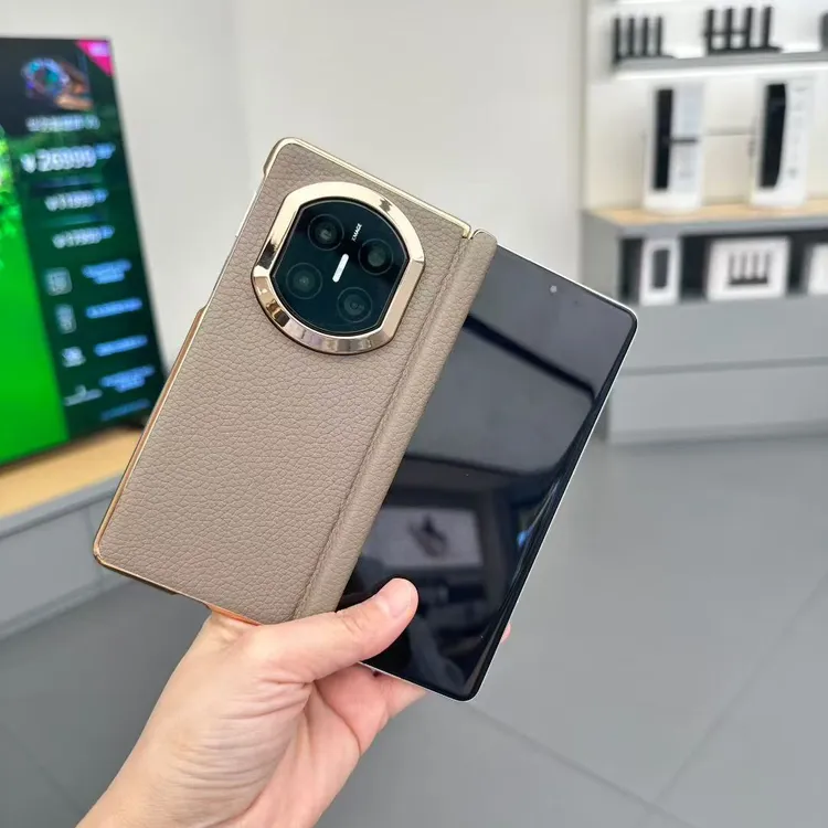 【现货即发】适用华为MateX7手机壳精选头层牛皮爱玛纹超薄防摔外壳