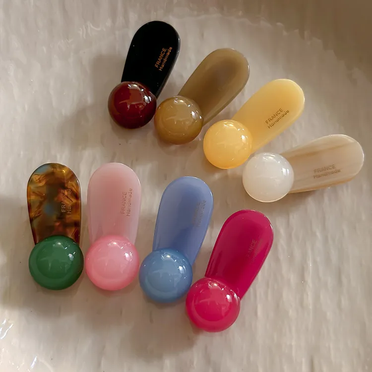 韩系~圆球发夹边夹侧边夹女2025新款高端刘海夹发卡发饰前额夹子