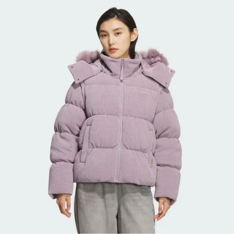 adidas三叶草2025女子LUX JKT DOWN W厚羽绒服 KS8499