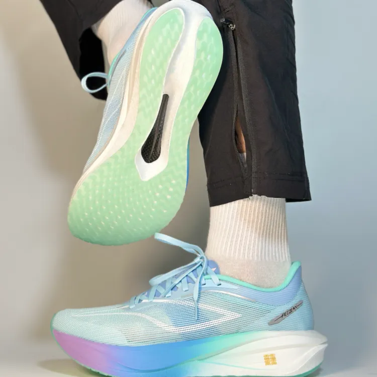 李宁联名WZEDSS飞电5c棉花糖全掌碳板跑鞋体考体测专业儿童运动鞋