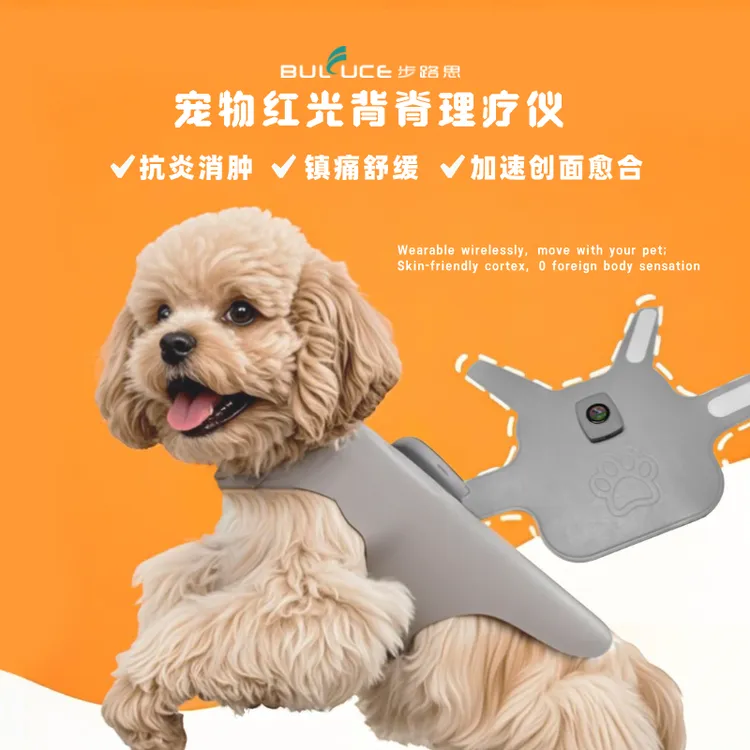 宠物红光脊背理疗仪无线控制穿戴设计老年宠物超重宠物康养保健