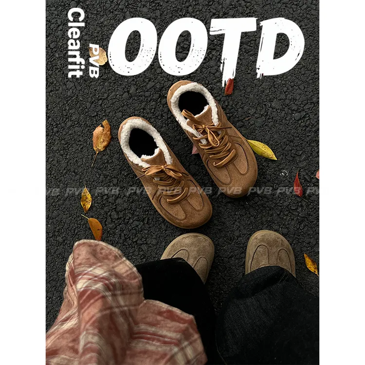 PVB*25FW“水豚系列”冬季新款加绒慵懒老钱风二棉鞋 男士保暖板鞋