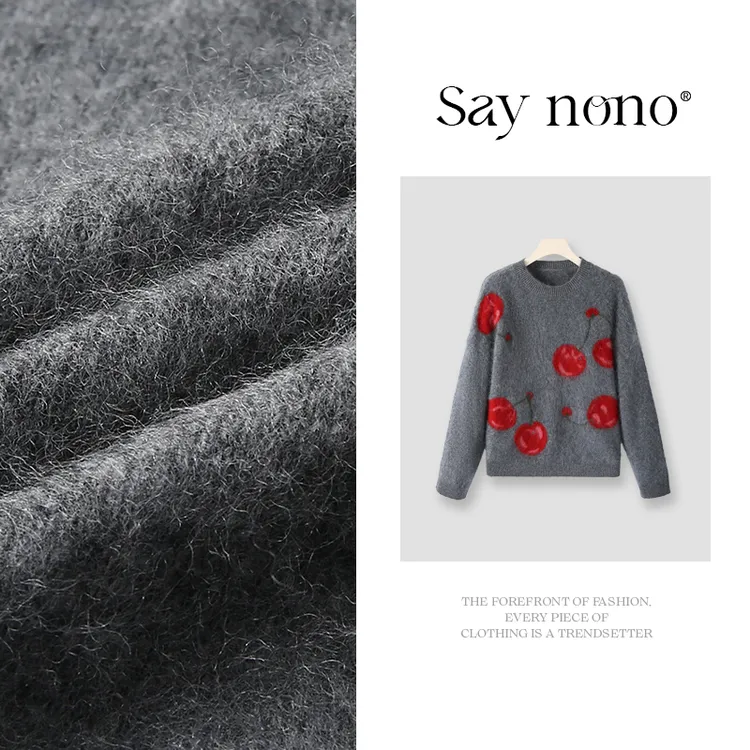 懒猫nono│Saynono 全羊毛重工拉绒上衣/HZLM2689