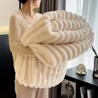 【小稳补贴】一条新款轻奢风拉舍尔单层毯150*200花型款式尺寸随机