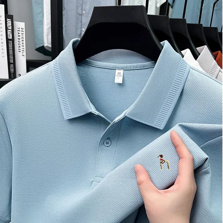 【奥莱撤柜】专柜正品夏季高档刺绣男士短袖纯棉时尚POLO衫t恤衫潮