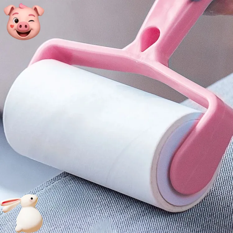 家用可撕式宠物粘毛器粘尘纸衣服宠物毛沾灰刷沙发滚筒卷纸撕纸粘