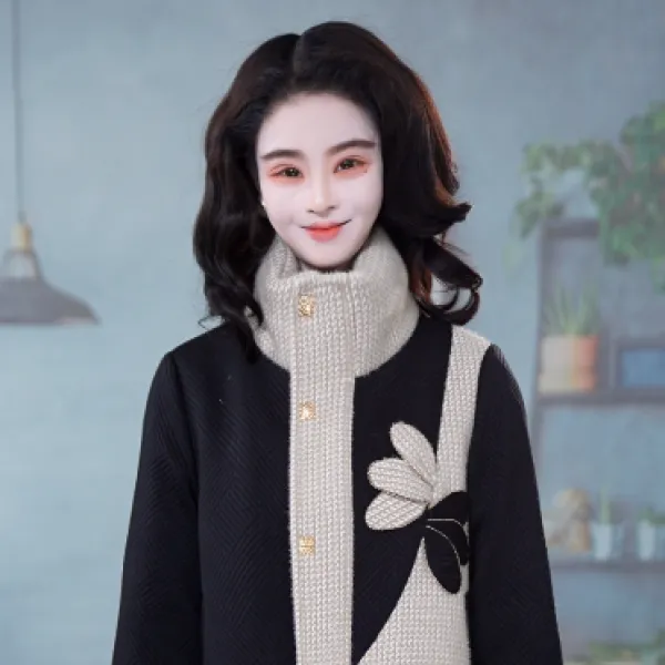 2025冬季新款洋气时尚小香风精致减龄百搭棉衣外套M-3XL