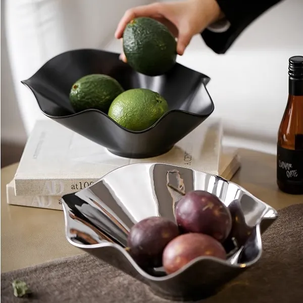 高颜值水果盘客厅茶几家用轻奢高档糖果坚果零食摆放盘甜品糕点盘