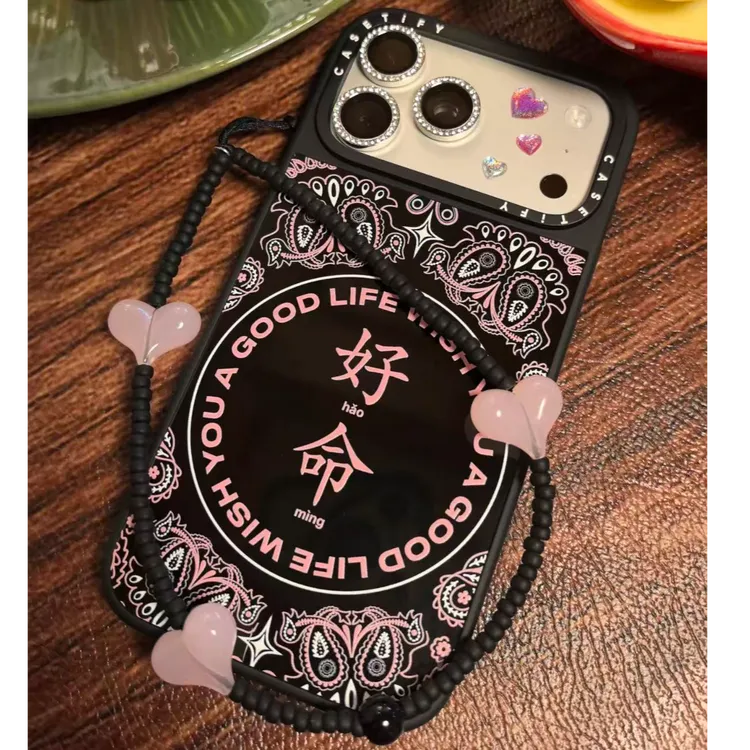 陈伟霆同款好命文字iPhone17promax手机壳14苹果16/15/13黑镜11女