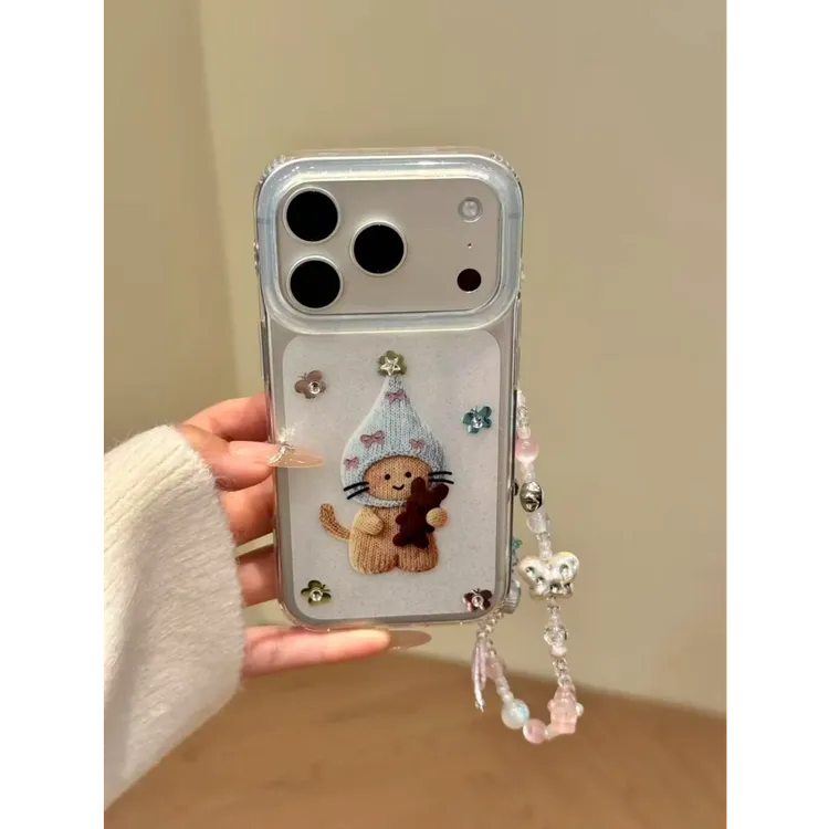 透闪鎏金蝴蝶布偶猫IMD双层手机壳适用iPhone17promax包相机键