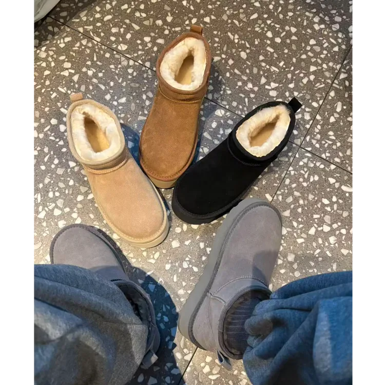 莹莹家/W.THE.ONE欧货女鞋高品厚底保暖雪地靴短靴