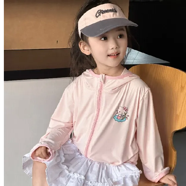 儿童防晒衣光感变色防晒值UPF50+ 7A抗菌卡通印花男女童防晒衣