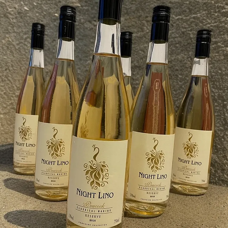 6瓶夜莉诺 孔雀桃白葡萄酒