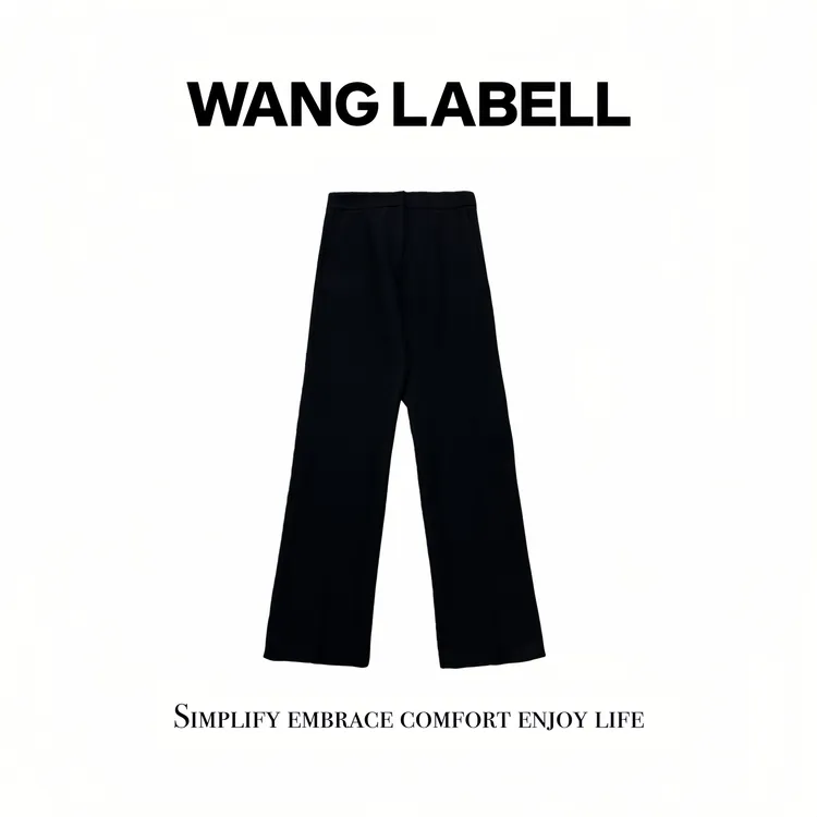  【冬】 |  马吉羊毛直筒裤  百搭黑色高腰显瘦设计师
