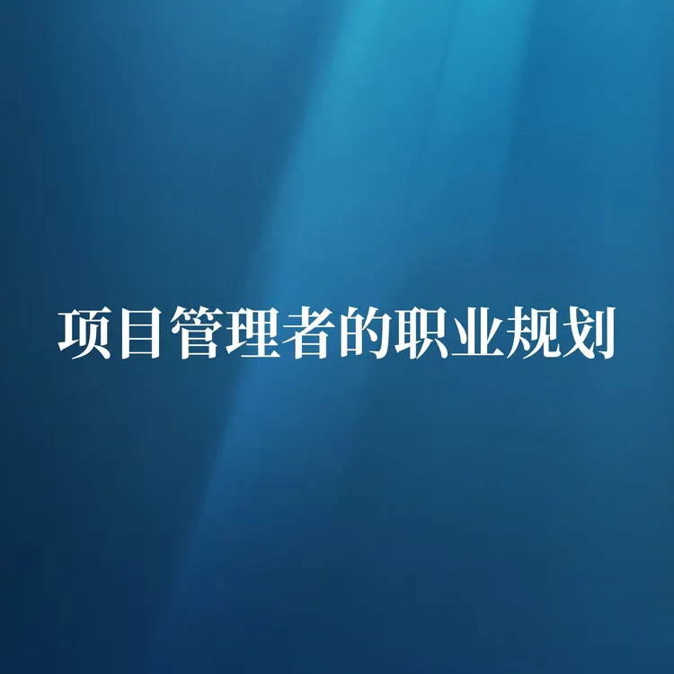 项目管理系列课程 项目管理者的职业规划