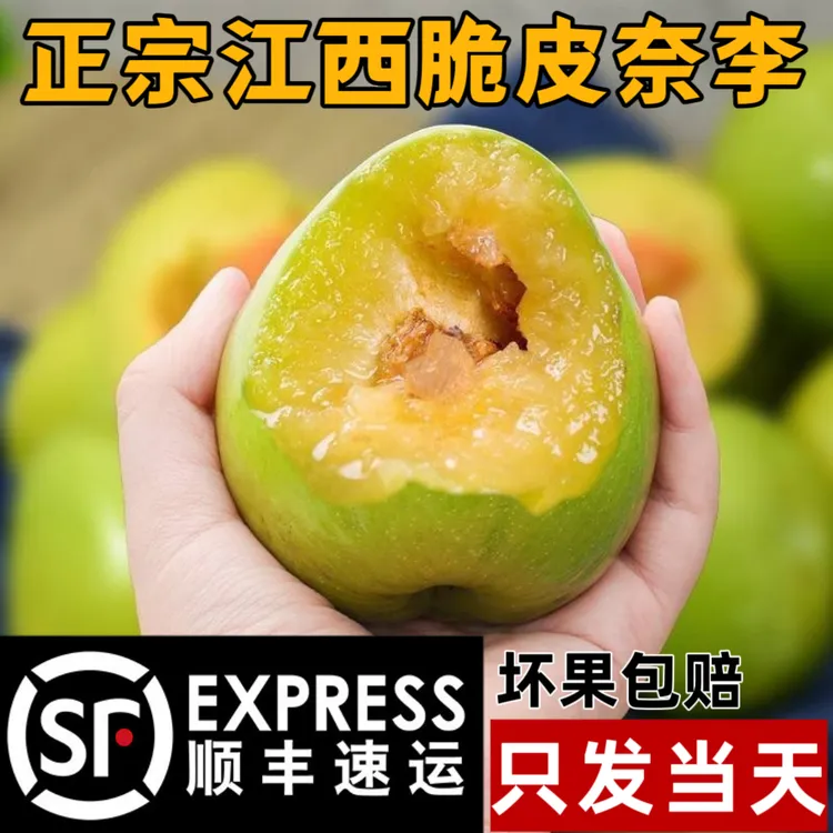 顺丰包邮江西奈李新鲜现摘李子空心酸甜油奈李青脆李子当季脱骨李