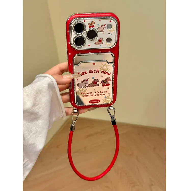 诚星泽星星烟花小马适用苹果17Pro手机壳iPhone15/16新款14卡包13