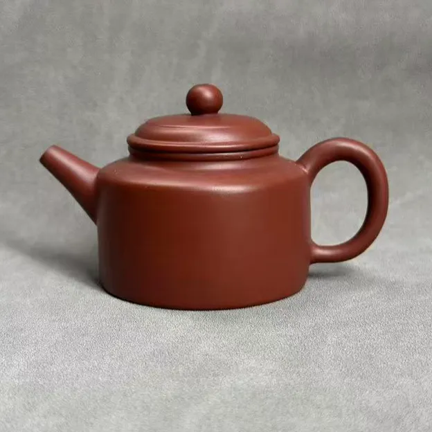 MOSU潮州朱泥茶壶德钟壶，茶具紫砂茶壶120毫升家用泡茶小容量