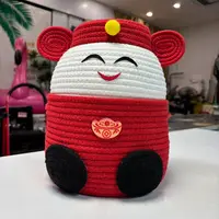 卡通茶几玩具编织收纳筐 颜色规格随机 JX