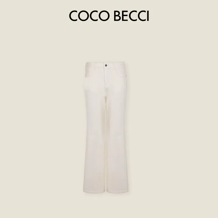 COCO BECCI【莫代尔牛仔】新疆棉混纺显瘦百搭牛仔裤CFXYC362074