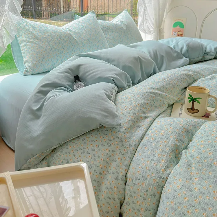 【新款云纱棉】有氧提花高端四件套床单款单双人三件套透气被套