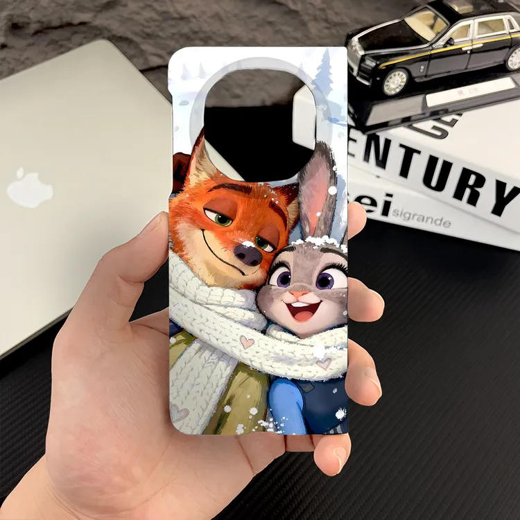 疯狂动物园适用于华为matex6/5折叠手机壳matex6典藏高档折叠轻薄