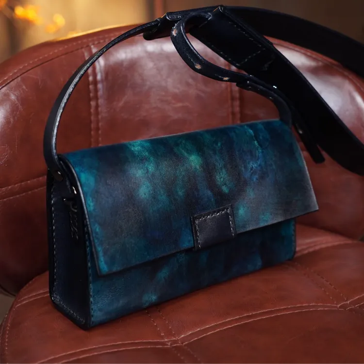 CW623植鞣纯手工百搭单肩斜跨包定制（宽肩带版）