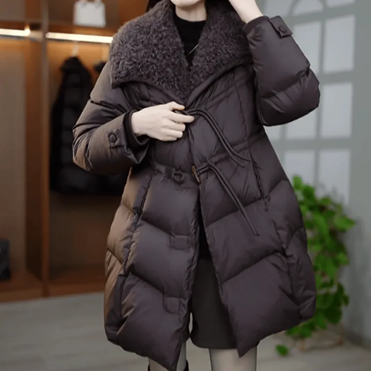 B893【羽绒服】2025冬季新款优雅时尚洋气百搭休闲减龄羽绒服外套