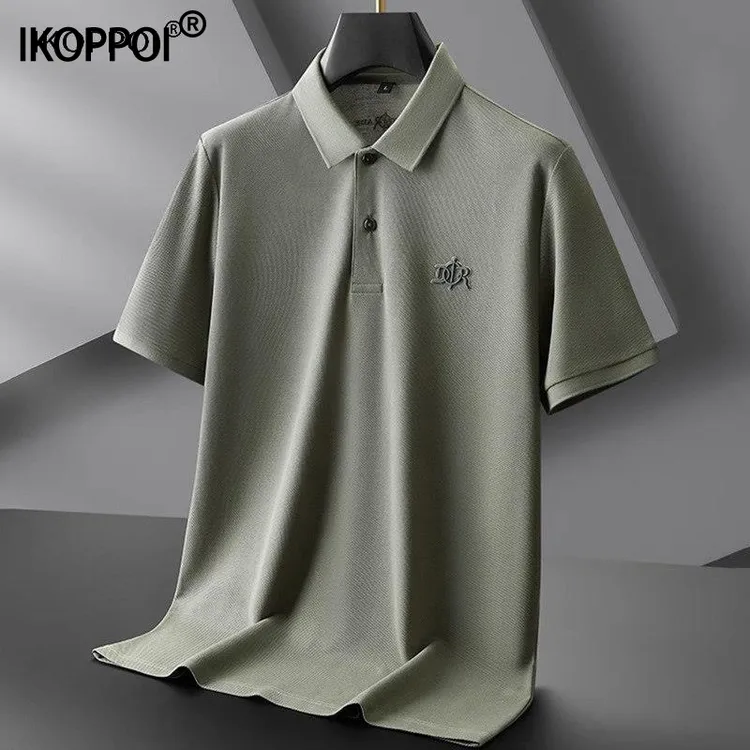 全棉POLO衫男士夏季加肥加大码胖子短袖高级感商务休闲修身帅上衣