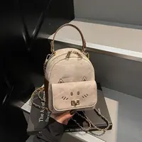 女士2025新款超火高级感精致日常小背包女洋气百搭韩系可爱双肩包