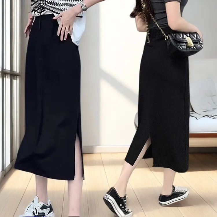 长裙/短裙&夏季薄款显瘦气质半身裙女小个子夏天时尚休闲A字裙子