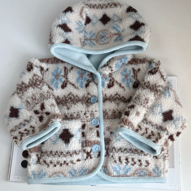 【绒绒外套 小乐妈咪】宝宝保暖上衣儿童外套男女童洋气衣I23