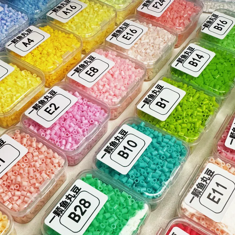 拼豆新手套装补充包2.6mm小豆拼豆diy材料包